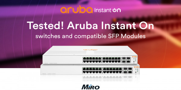 Which SFP Modules Work on the Aruba Instant On Switches?